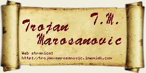 Trojan Marošanović vizit kartica